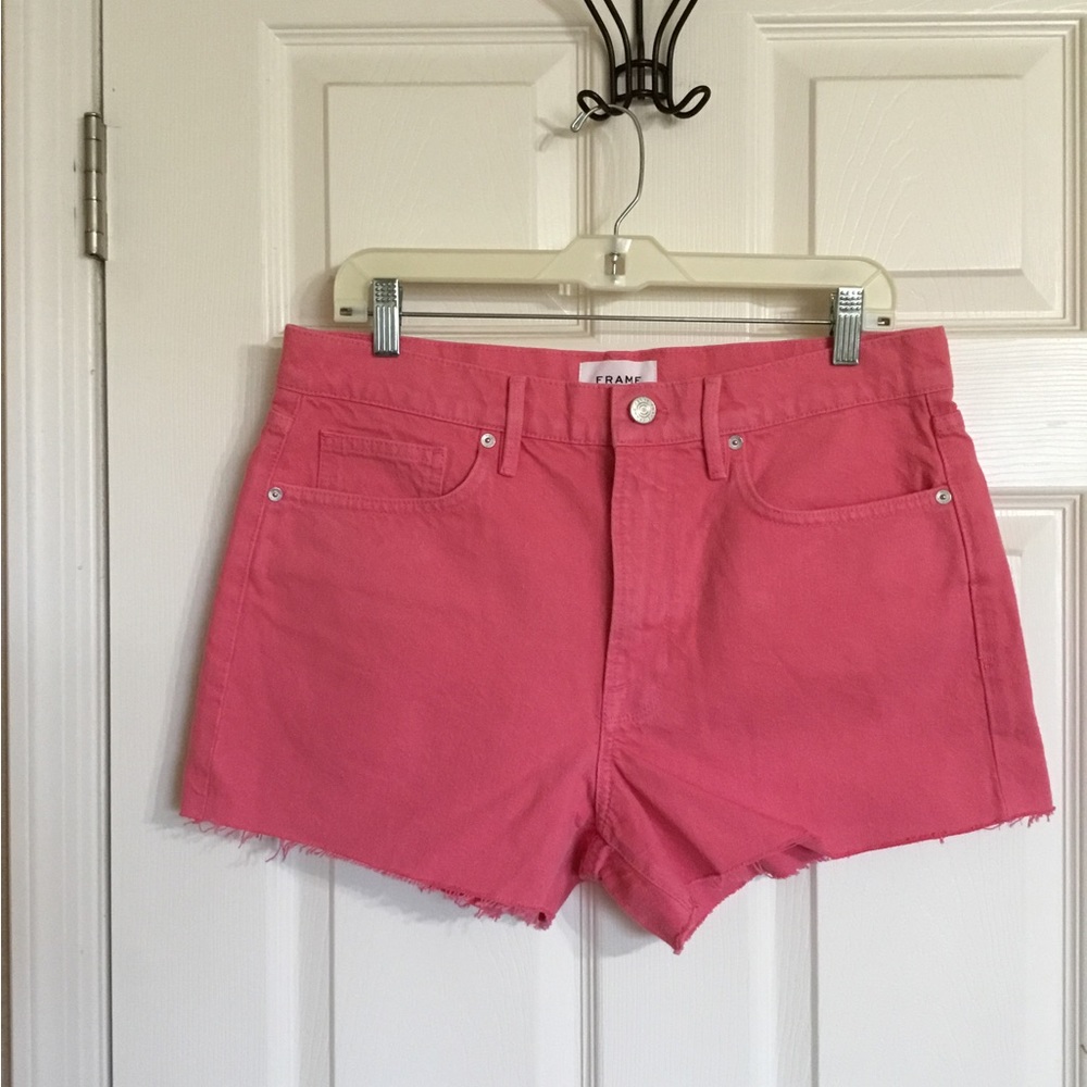 Frame Denim Pink Jean Shorts